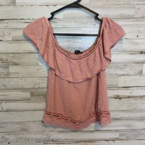 Pink Ruffled Girls Top